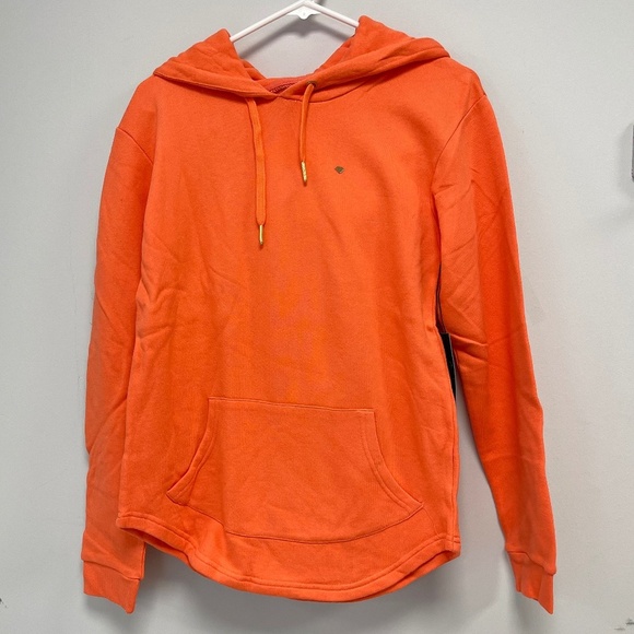 Diamond Supply Paviolion Terry Hoodie, Orange Size Women's Small - NWT - Picture 1 of 5